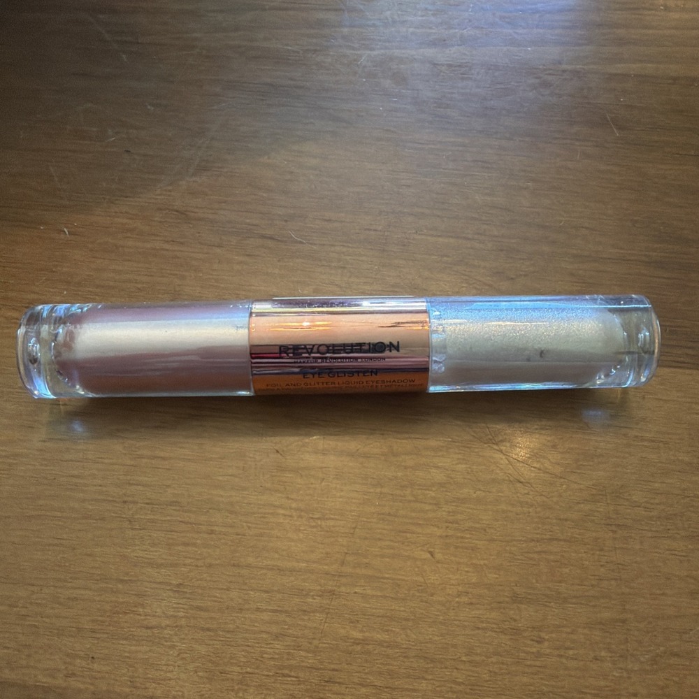 NEW Revolution Eye Glisten Adored By You Duo Liquid Shimmer‎ Eyeshadow Pink